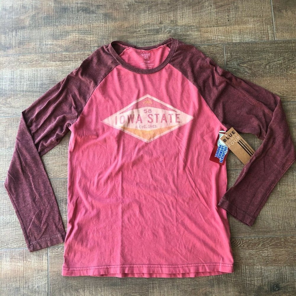 NCAA Iowa State Cyclones Long Sleeve Raglan Tee - Picture 1 of 5